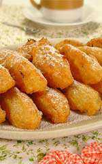 Bolinhos de Arroz, Banana e Canela